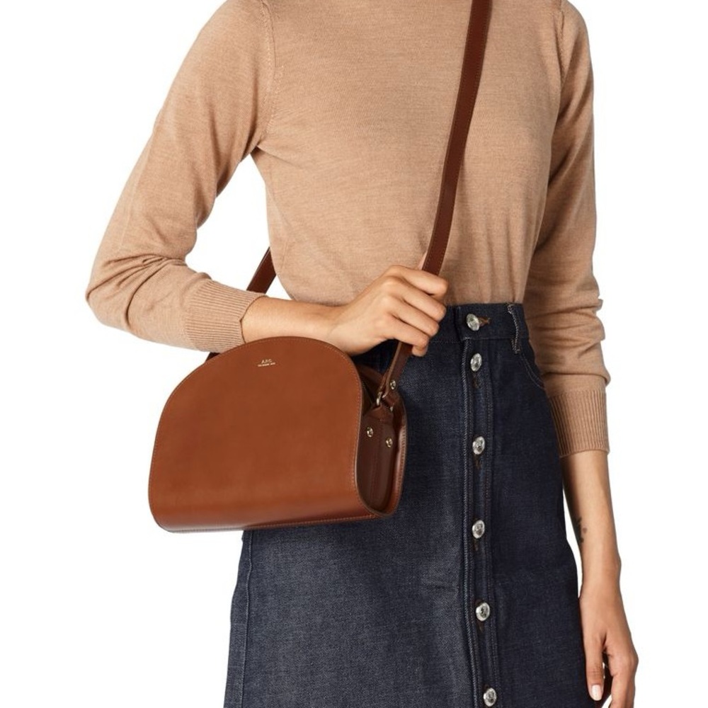 A.P.C. Demi Lune Bag in Brown